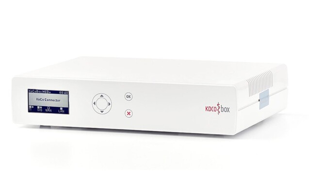 Der CGM-Konnektor „KoCoBox MED+“ wurde für das Zulassungsverfahren zum „E-Health-Konnektor“ eingereicht. (m / Foto: Screenshot Kocobox.de)