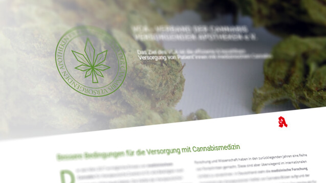 Der Verband
der Cannabis versorgenden Apotheken (VCA) hat sich neu gegründet. (b/Screenshot: DAZ.online)