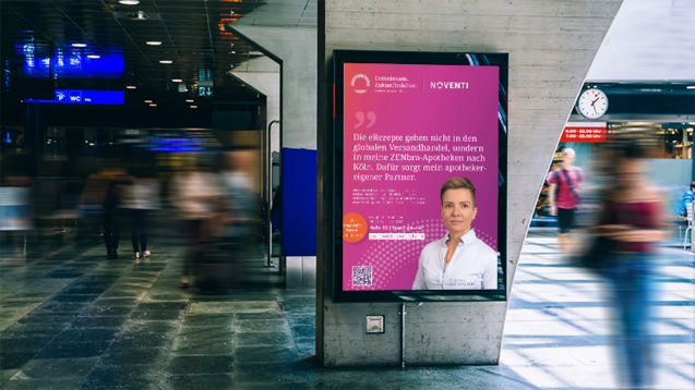 Mit einer neuen Marketing-Kampagne setzt sich Noventi für die inhabergeführten Vor-Ort-Apotheken in Deutschland ein. (a / Foto: BullRun / AdobeStock, Noventi; Montage: daz.online)