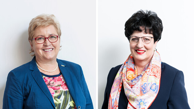 Claudia Berger, Vorsitzende des Saarländischen Apothekervereins, und Ursula Funke, Präsidentin der Landesapothekerkammer Hessen. (b/Fotos: ABDA)