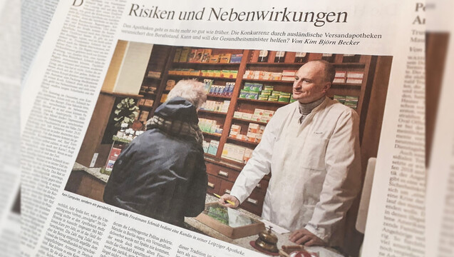 ABDA-Präsident Friedemann Schmidt auf Seite 3 der FAZ: In dem Artikel werden die Apotheker als Traditionalisten bezeichnet. (m / Foto: DAZ.online)