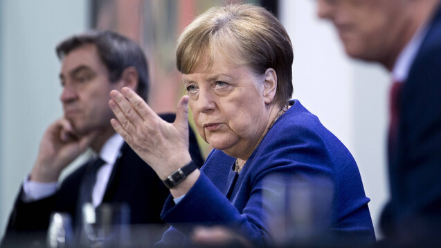 Bundeskanzlerin Angela Merkel (CDU) hat offenbar in der heutigen Bund-Länder-Schalte hart mit den Ministerpräsidenten der Länder um das weitere Vorgehen in der Corona-Krise gerungen. (Foto: Imago/IPON)