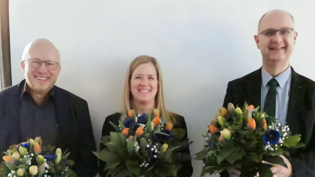 Der neue geschäftsführende Vorstand des AVSH: Christian Stolzenburg, Michaela-Alexandra Banzhaf und Hans-Günter Lund. (Foto: Apothekerverband Schleswig-Holstein)