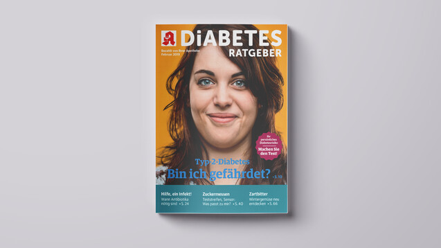 Die Titelgeschichte des Diabetes-Ratgeber dreht sich um das Risiko. (s / Foto: Wort & Bild Verlag)
