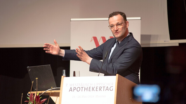 Jens Spahn auf dem Westfälisch-Lippischen Apothekertag: Im April könnte das Gesetzgebungsverfahren zur Apothekenreform starten. (Foto: AK Westfalen-Lippe)