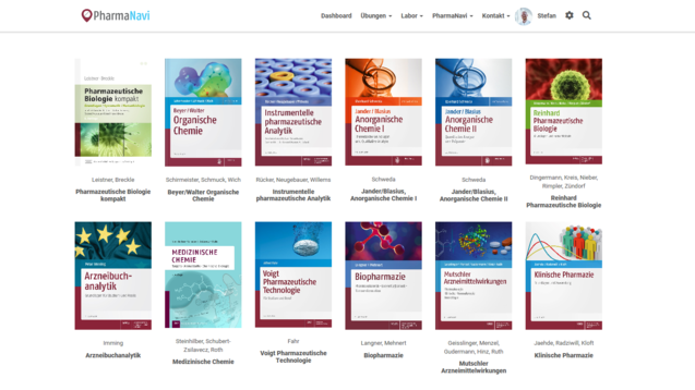 Über die Plattform PharmaNavi stehen nun 12 Lehrbücher digital zur Verfügung. (