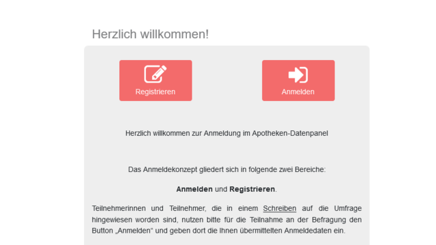 Es werden noch Teilnehmer:innen fürs ABDA-Datenpanel gesucht. (Screenshot: www.abda-datenpanel.de)