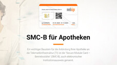Die Gematik nimmt die Kammern in die Pflicht: Sie sollen weitere SMC-B-Karten an die Apotheken ausgeben. (b/Screenshot: Medisign.de / DAZ)