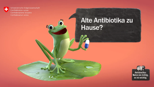 Nicht gebrauchte Antibiotika können Schweizer derzeit zurück in die Apotheke bringen. (Screenshot Sensibilisierungskampagne Antibiotika 2019)