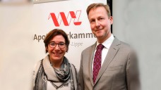 Gabriele-Regina Overwiening, Präsidentin der AKWL, und ihr neuer Vize-Präsident Frank Dieckerhoff. (Foto: AKWL)