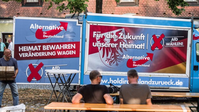 Die AfD hat in Brandenburg sehr viel mehr Wähler überzeugen können als noch 2014, sie ist jetzt zweitstärkste Kraft im Parlament. (Foto: imago images / Zuma Press)