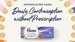 Werbung für ein rezeptfreies Gestagen-Monopräparat in Großbritannien. (Foto: Screenshot HRA Pharma)