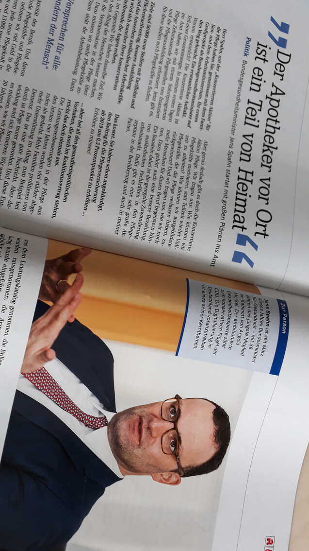 Minister Jens Spahn (CDU) hat der Apotheken-Umschau ein Interview gegeben. ( r / Foto: daz.online)