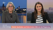 ABDA-Präsidentin Overwiening Freitag früh im ZDF über die Lieferengpässe und die verfehlte Gesundheitspolitik. (Foto: Screenshot Morgenmagazin)