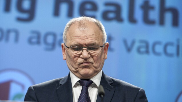 Der Litauer EU-Gesundheitskommissar Vytenis Andriukaitis sprach vor dem Gesundheitsausschuss des Bundestages heute über die geplante EU-Nutzenbewertung. Einige Gesundheitspolitiker reagierten enttäuscht. (Foto: Imago)