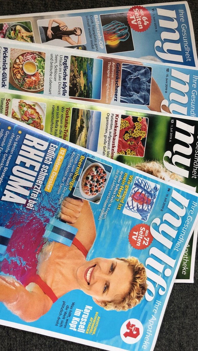 Knapp über eine Millionen Exemplare des Apotheken-Kundenmagazins „my life“ werden laut IVW pro Monat verkauft. (m / Foto: jb / DAZ.online)