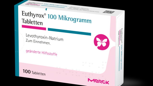 Ab Mitte April will Merck auch in Deutschland Euthyrox mit neuer Formulierung einführen. Was sollten Apotheker ihren Euthyrox-Patienten bei der Umstellung raten? (m / Foto: Merck)