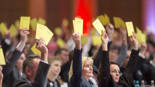 Ein klares "Ja": Die Hauptversammlung der deutschen Apothekerinnen bekennt sich zur pharmazeutischen Kompetenz. (Foto: Schelbert)