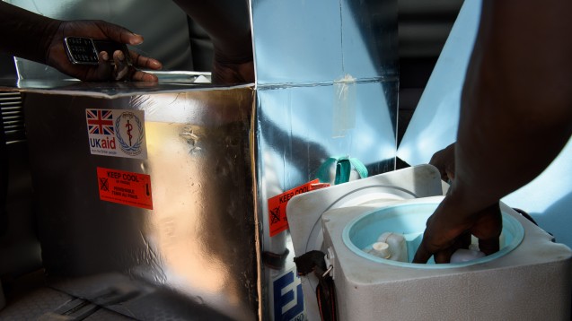 Die Kühlung der Impfstoffe für die Impfaktion im Südsudan lief nicht immer vorschriftsgemäß. (Foto: Unicef)