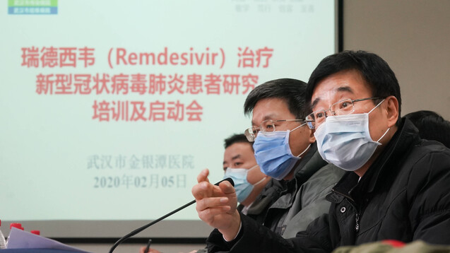 Am Donnerstag teilte die offizielle Nachrichtenagentur Xinhua mit, dass bald klinische Studien mit Remdesivir von Gilead in China beginnen sollten.&nbsp;(m / Foto: imago images / Xinhua)