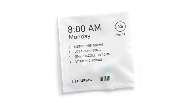 PillPack beliefert Rezepte für Kunden in vorsortierten Einzeldosis-Packungen direkt nach Hause.&nbsp;(c / Screenshot pillpack.com)