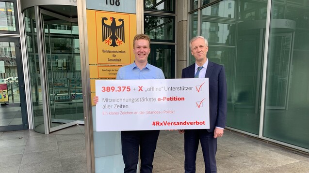 Die Petition für ein Rx-Versandverbot ist mit rund 390.000 Mitzeichnern die erfolgreichste Online-Petition, die beim Bundestag eingereicht wurde. (c / Foto: Bühler)