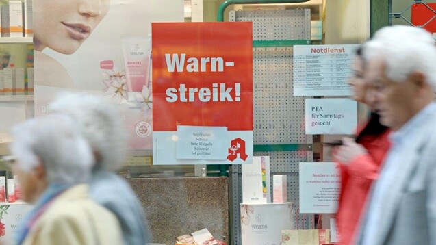 Im Saarland sind die Apotheken am Mittwoch, dem 19. Oktober ab 12 Uhr aufgerufen, ihre Türen zu schließen. (Foto: picture alliance / dpa | Franziska Kraufmann)