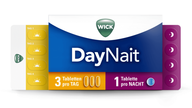 Die Werbung für Wick Daynait beschäftigt Anwälte und Gerichte. (Screenshot: wick.de)
