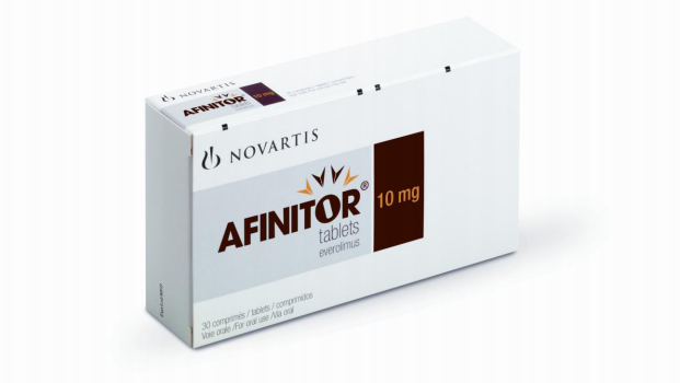 Die abgebildete Packung Afinitor ist in der Apotheke laut Lauer-Taxe für über 4700 Euro (AVP) zu haben. (Foto: Novartis)