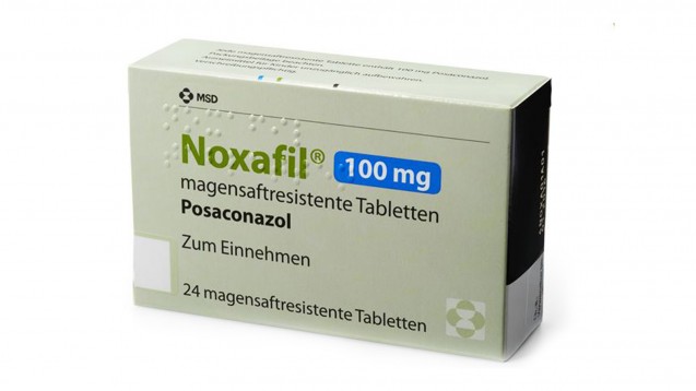 Auch in der Apotheke muss darauf geachtet werden, dass die Darreichungsform von Noxafil zum Einnahmeschema passt. (Foto: MSD)