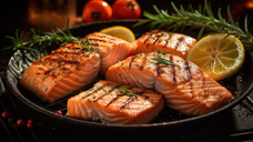 Fette Fische wie Lachs, Makrele und Hering enthalten langkettige Omega-3-Fettsäuren (DHA und EPA). Deren Verzehr ein- bis zweimal pro Woche gilt weiterhin als gesund. (Foto: Lena / AdobeStock)