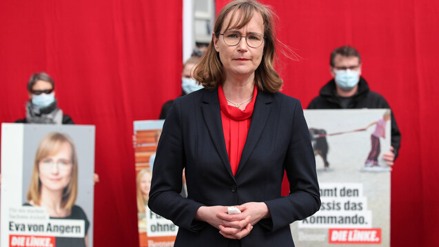 Die Spitzenkandidatin der Linken: Eva von Anger (Foto: MAGO / Christian Schroedter)