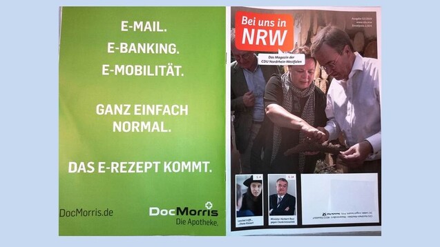 In der aktuellen Ausgabe des Mitgliedermagazins der CDU in Nordrhein-Westfalen ist ein ganzseitiges Inserat des Arzneimittelversandhändlers DocMorris zu finden.(Foto: privat)