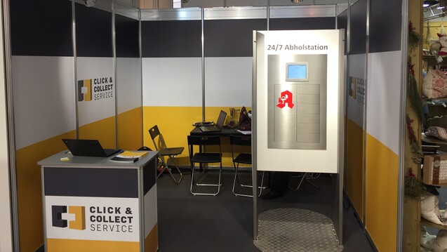 Mit diesen Abholautomaten will sich das junge Unternehmen „Click&amp;Collect" im Apothekenmarkt etablieren. (Foto: DAZ.online/bj)
