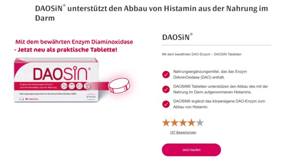 Landgericht hält Daosin-Werbung für unzulässig