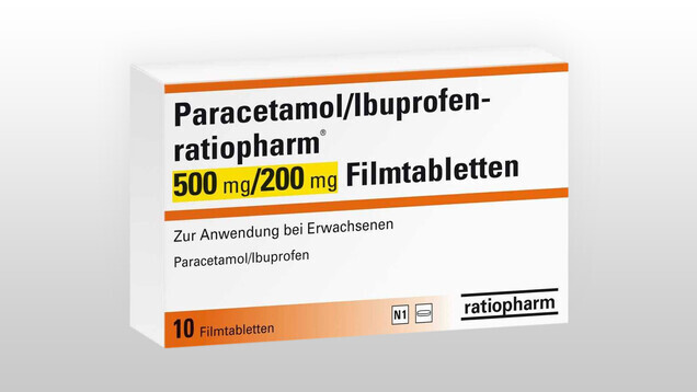 Der Bundesrat gibt grünes Licht: Schmerzmittelkombinationen aus Paracetamol plus Ibuprofen gibt es bald ohne Rezept in den Apotheken. (b/Foto: ratiopharm)