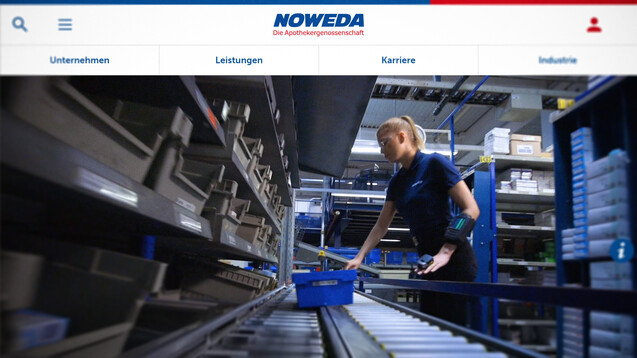 Die Noweda hat ihre Webseite aufgefrischt. (Screenshot: Noweda / DAZ)