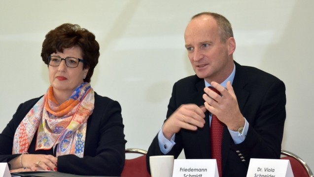 Hessens Kammerpräsidentin Funke hat ABDA-Präsident Schmidt zur Delegiertenversammlung nach Frankfurt eingeladen. ( Foto: LAK Hessen)