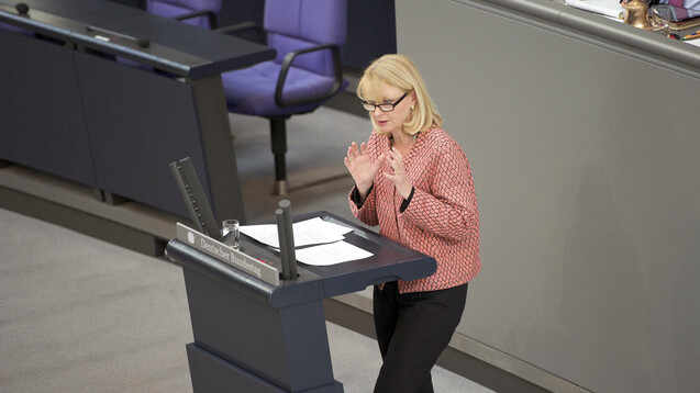 Die gesundheitspolitische Sprecherin der Unionsfraktion, Karin Maag (CDU), bleibt beim Rx-Versandverbot, nur eine wirkungsgleiche Lösung würde sie akzeptieren. (s / Foto: Imago)