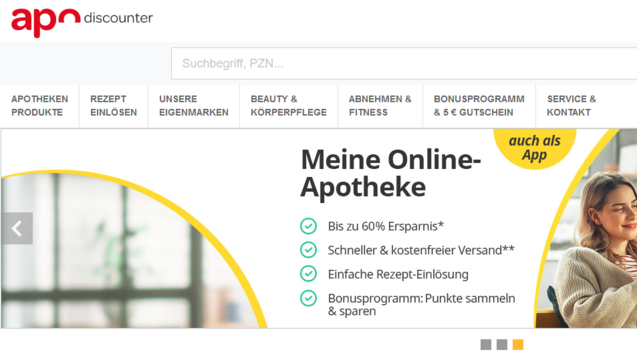 Apodiscounter.de ist eine der Domains, auf die sich Apologistics konzentrieren will. (x / Screenshot: apodiscounter.de/DAZ)