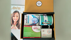 So sah die Amira Gold-Box aus: Mit dabei war eine Packung Ibuprofen. (c / Foto: privat)