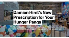 Am 23. Februar eröffnete Damien Hirst's Restaurant  „Pharmacy 2" in London (Foto. Screenshot www.bloomberg.com)