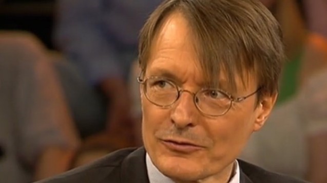 Lauterbach zu Gast bei Moderator Lanz. (Screen: ZDF-Mediathek)