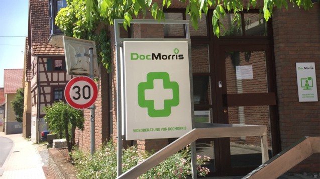 Die DocMorris-Videoberatung in Hüffenhardt bleibt geschlossen.  (Foto: diz) 