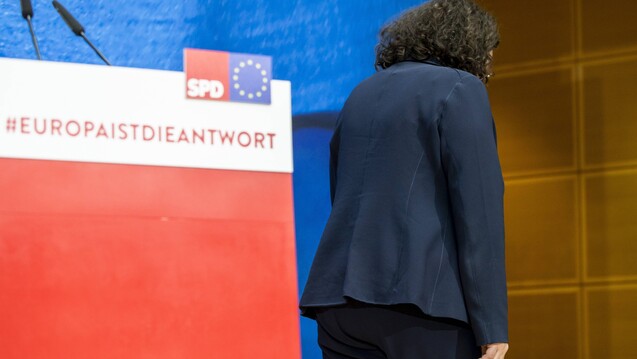 SPD-Chefin Andrea Nahles hat angekündigt, ihre Ämter als Partei- und Fraktionsvorsitzende niederzulegen. (Foto: imago images / Zuma Press)