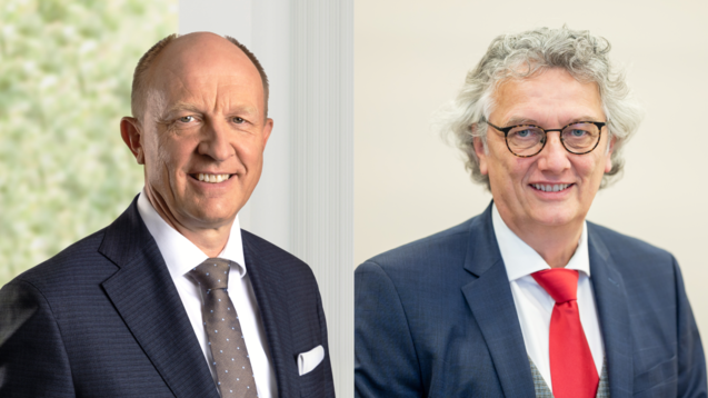 Jörg Wieczorek (Vorstandsvorsitzender BAH) und Hans-Georg Feldmeier (Vorstandsvorsitzender BPI). (Fotos: BAH und BPI)