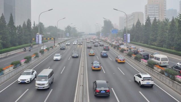 Smog in Peking: Feinstaub wie auch Lärm haben verschiedenste Auswirkungen auf die Gesundheit von Anwohnern. (Foto: hfd / DAZ.online)