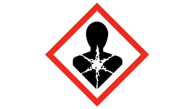 Gefährlich für Gesundheit und Umwelt - für N-Nitrosodimethylamin gelten drei Gefahrensymbole GHS06, GHS08 (abgebildetes Symbol) und GHS09. ( r / Foto: bilderzwerg / stock.adobe.com)