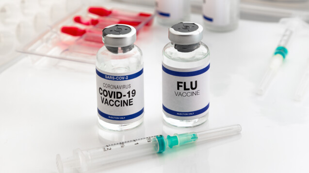 Gegen COVID-19 und Grippe kann man sich zwar gleichzeitig impfen, aber bislang ist das nur mit zwei getrennten Vakzinen möglich. Das könnte sich künftig ändern. (Foto: angellodeco/AdobeStock)