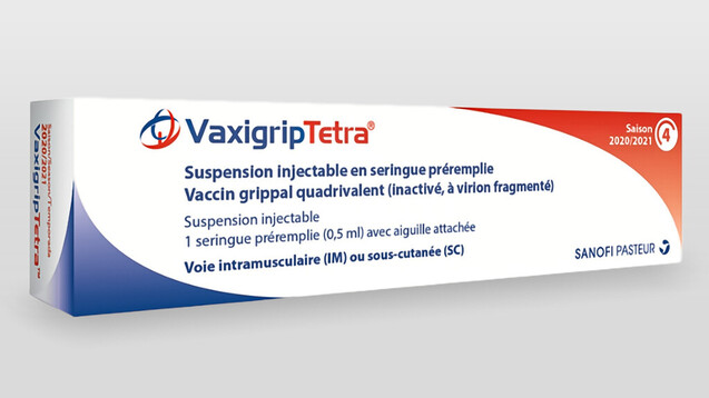 Das Paul-Ehrlich-Institut (PEI) informiert, dass eine Charge (U4A261V) Vaxigrip Tetra® aus Frankreich importiert werden konnte.&nbsp;(m / Packshot:&nbsp;Sanofi Pasteur)